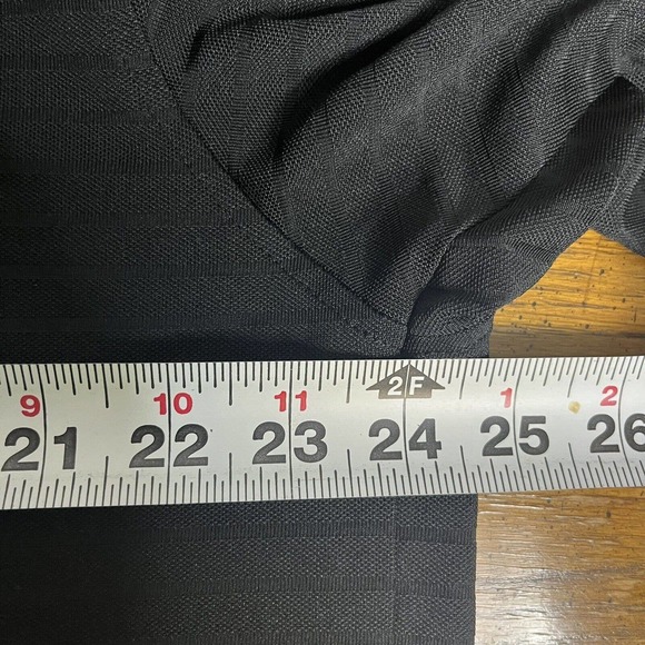 FootJoy FJ Golf Polo Shirt Adult XL Short Sleeve Chest Stripes Black Blue Mens - Picture 7 of 8